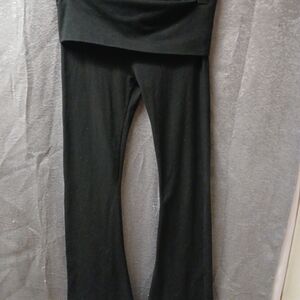 PINK Victoria's Secret Black Fold-Over Pants